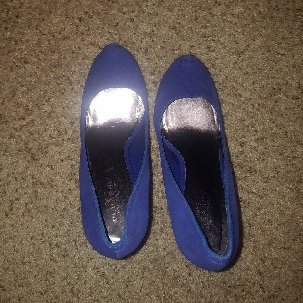 Blue/ Purple Platform Heels